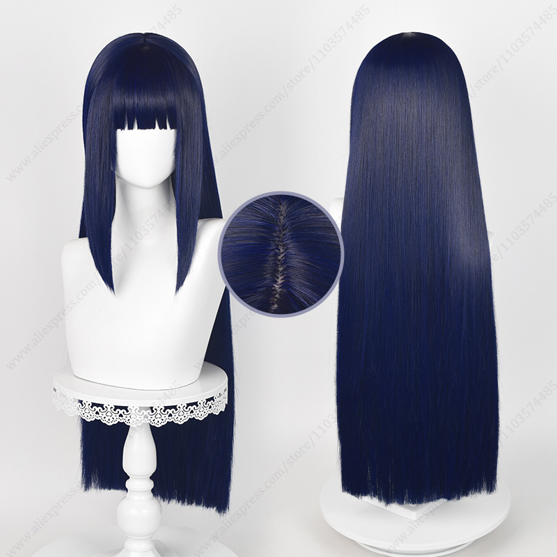Synthetic Braided Wigs For Black Women - Hinata Hyuga Cosplay Wig Blue Black