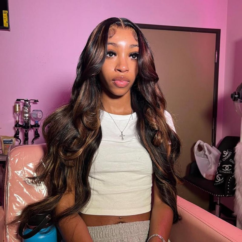 P1B30 Highlight Ombre Body Wav - đánh giá và giá Lace Front Wigs