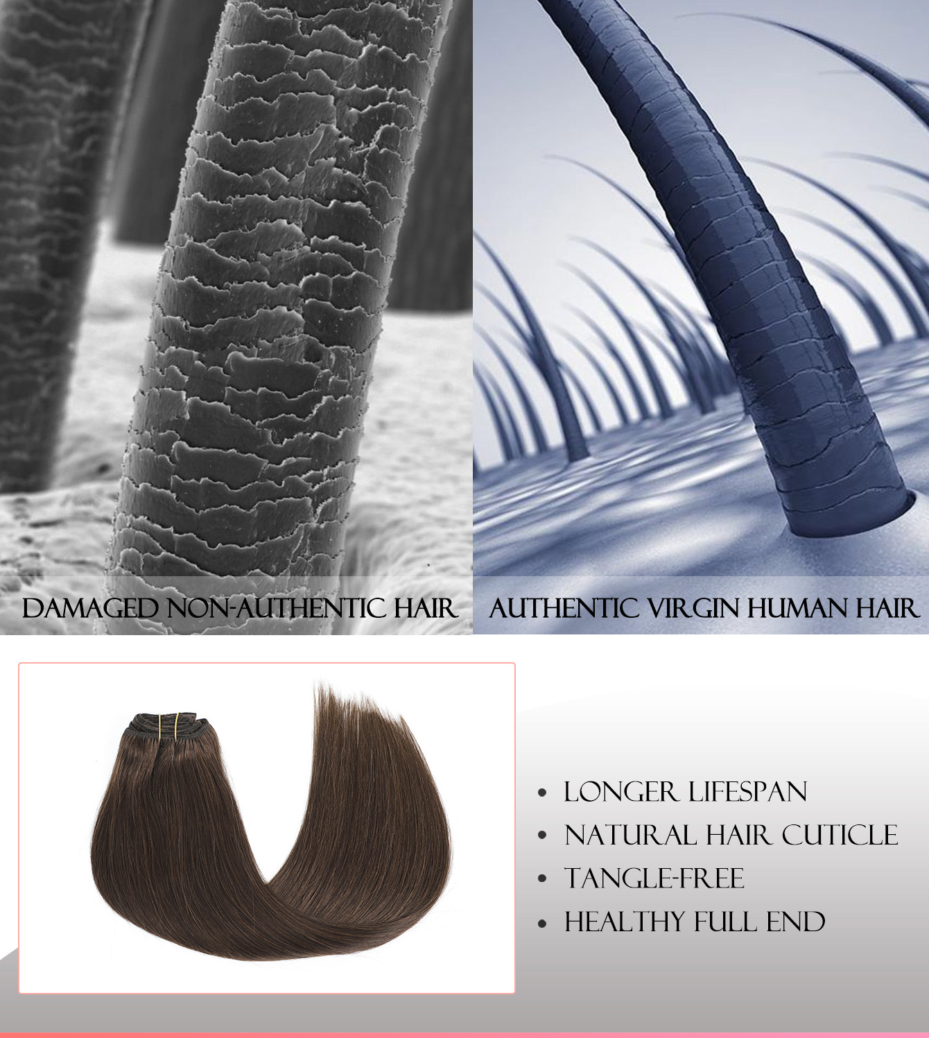 7 pcs Clip in Hair Extension 1 - đánh giá và giá Seamless Clip In Hair Extensions Human Hair