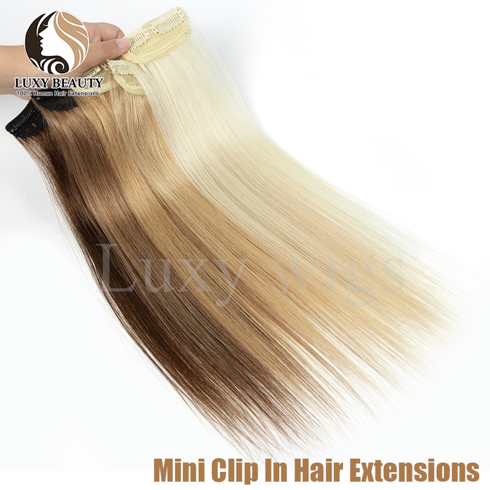 5pieces Short Clip In Hair Ext - đánh giá và giá Seamless Clip In Hair Extensions Human Hair