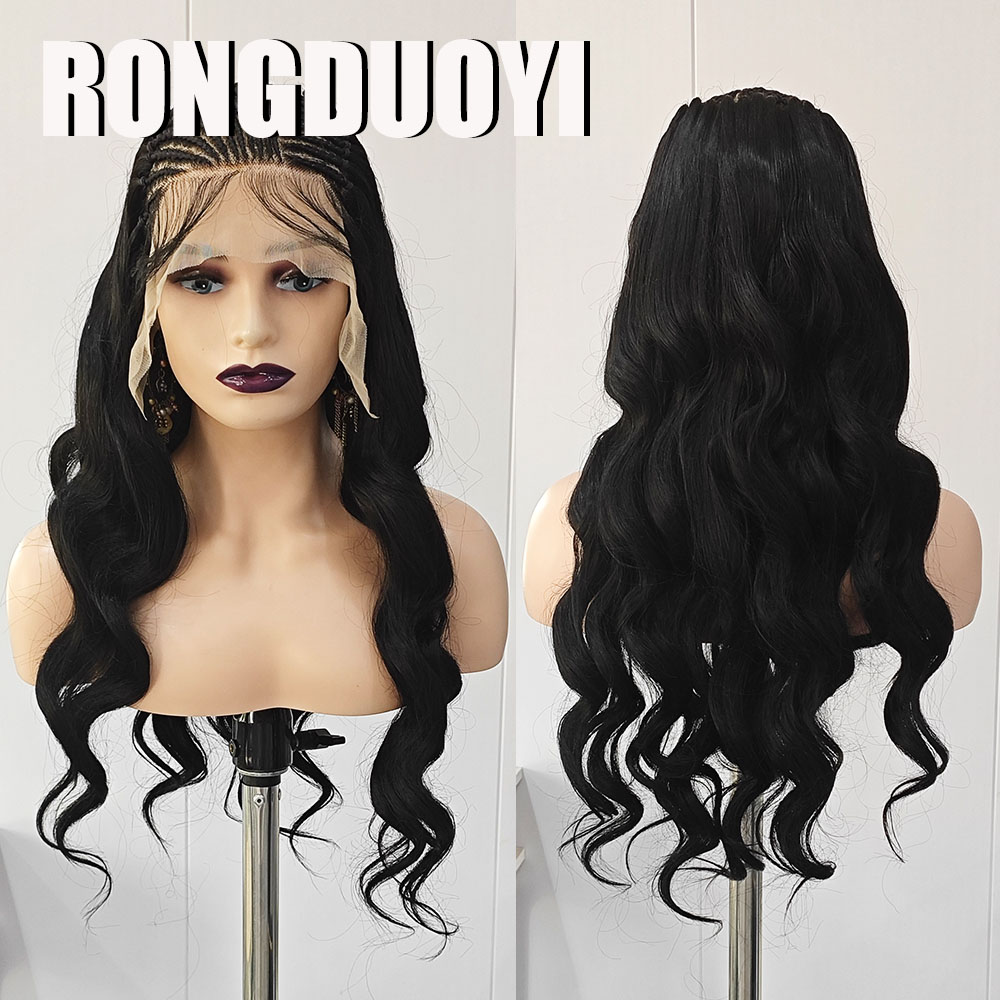 RONGDUOYI Black Braided Wave S - đánh giá và giá Synthetic Braided Wigs For Black Women