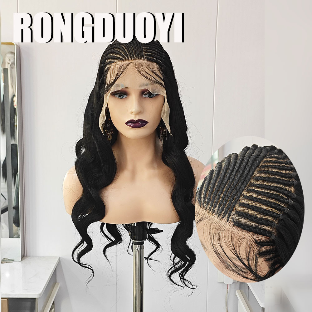 RONGDUOYI Black Braided Wave S - đánh giá và giá Synthetic Braided Wigs For Black Women
