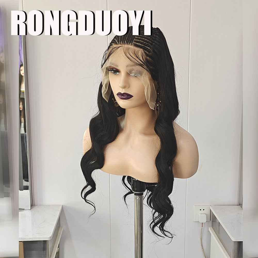 RONGDUOYI Black Braided Wave S - đánh giá và giá Synthetic Braided Wigs For Black Women
