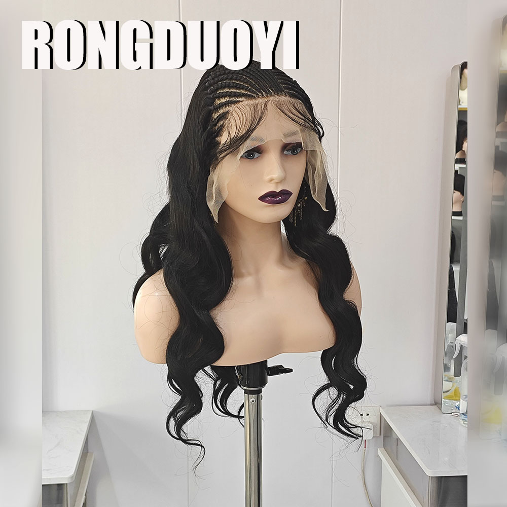 RONGDUOYI Black Braided Wave S - đánh giá và giá Synthetic Braided Wigs For Black Women